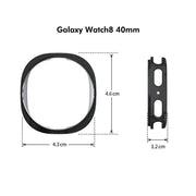 For Samsung Galaxy Watch8 40mm ENKAY Hat-Prince Full Coverage Electroplated Soft TPU Case with Screen Protection(Silver)