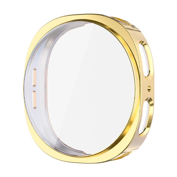 For Samsung Galaxy Watch8 44mm ENKAY Hat-Prince Full Coverage Electroplated Soft TPU Case with Screen Protection(Golden)