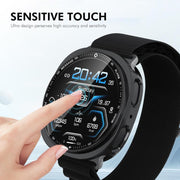 For Samsung Galaxy Watch8 44mm ENKAY Hat-Prince Full Coverage Electroplated Soft TPU Case with Screen Protection(Silver)