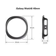 For Samsung Galaxy Watch8 40mm ENKAY Hat-Prince Full Coverage Tempered Glass Film Integrated PC Watch Case(Blue)