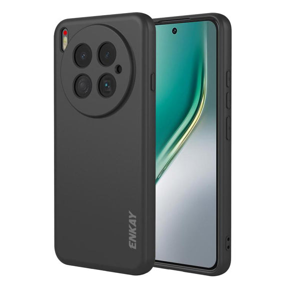 For Tecno Camon 40 Premier ENKAY Liquid Silicone Soft Shockproof Phone Case(Black)