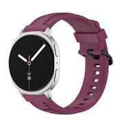 For Samsung Galaxy Watch8 / Watch8 Classic Tire Texture Silicone Watch Band(Wine Red)
