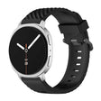 For Samsung Galaxy Watch8 / Watch8 Classic Black Buckle Spruce Silicone Watch Band(Black) - free shipping - PMC TechLife - Order now!