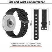 For Samsung Galaxy Watch8 / Watch8 Classic Black Buckle Spruce Silicone Watch Band(Black)