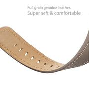 For Samsung Galaxy Watch8 / Watch8 Classic Round Tail Square Buckle Leather Watch Band(Cocoa)