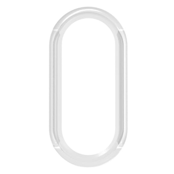For Xiaomi Mi Band 8 / 9 Ceramic / 10 Ceramic Half Coverage Hollow PC Watch Protective Cover(Transparent)
