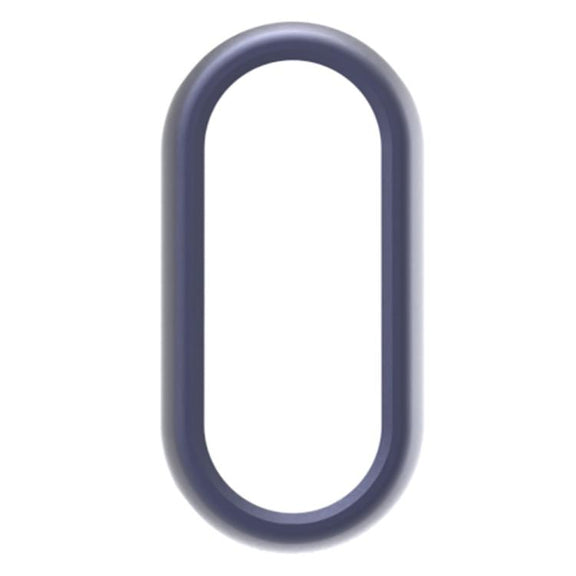 For Xiaomi Mi Band 8 / 9 Ceramic / 10 Ceramic Half Coverage Hollow PC Watch Protective Cover(Midnight Blue)