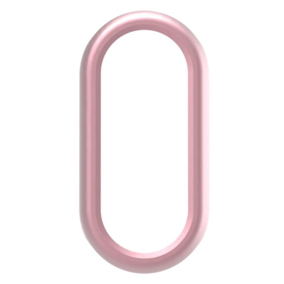 For Xiaomi Mi Band 8 / 9 Ceramic / 10 Ceramic Half Coverage Hollow PC Watch Protective Cover(Rose Pink)