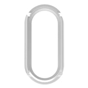 For Xiaomi Smart Band 10 / 10 NFC Half Coverage Hollow PC Watch Protective Cover(Silver)