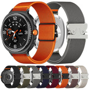 For Samsung Galaxy Watch8 / Watch8 Classic Parachute Buckle Stretch Nylon Watch Band(Starlight)