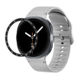 For Samsung Galaxy Watch8 44mm Speed Bezel and Solid Color Stitched Silicone Watch Band(Gray Black) - free shipping - PMC TechLife - Order now!