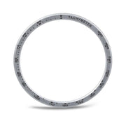 For Samsung Galaxy Watch8 40mm Speed Bezel and Solid Color Stitched Silicone Watch Band(Light Blue Silver)