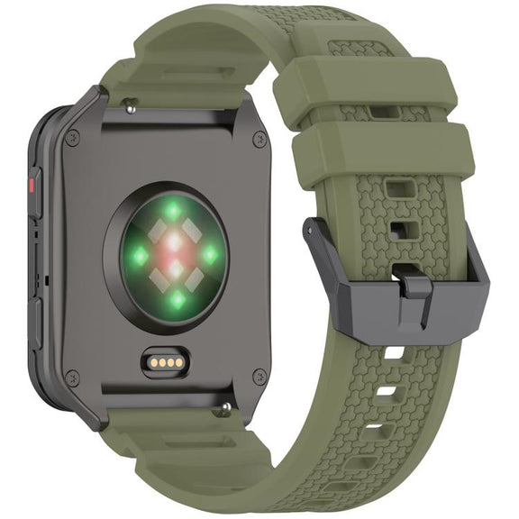 For Garmin Venu X1 Armor Silicone Watch Band(Jungle Green)