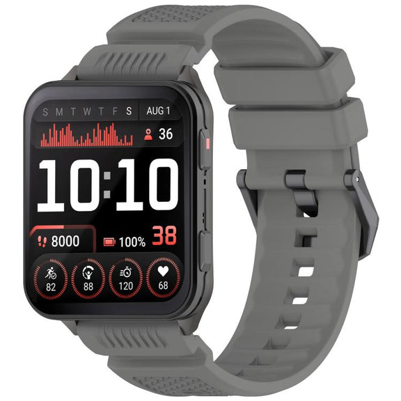 For Garmin Venu X1 Armor Silicone Watch Band(Dark Gray)