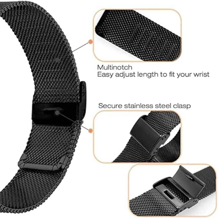 For Garmin Venu X1 Double Buckle Milanese Stainless Steel Watch Band(Gold)