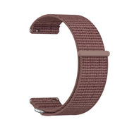 For Garmin Venu X1 Two Section Metal Ring Nylon Hook and Loop Fastener Watch Band(Smokey Purple)