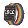 For Garmin Venu X1 Two Section Metal Ring Nylon Hook and Loop Fastener Watch Band(Rainbow) - free shipping - PMC TechLife - Order now!