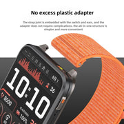 For Garmin Venu X1 Two Section Metal Ring Nylon Hook and Loop Fastener Watch Band(Camel)