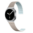 For Samsung Galaxy Watch8 / Watch8 Classic Two Color Loop Magnetic Silicone Watch Band(Khaki+Light Cyan) - free shipping - PMC TechLife - Order now!
