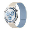 18mm Lychee Texture Soft Magnetic Silicone Watch Band(White Blue) - free shipping - PMC TechLife - Order now!