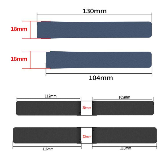 18mm Lychee Texture Soft Magnetic Silicone Watch Band(Green Black)