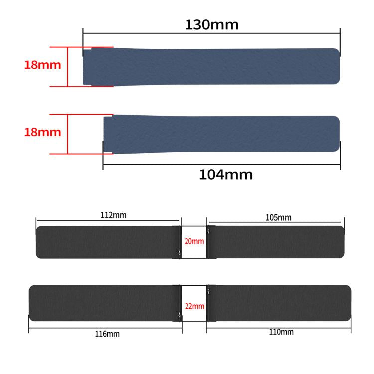 20mm Lychee Texture Soft Magnetic Silicone Watch Band(Stone Color)