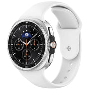 For Samsung Galaxy Watch8 / Watch8 Classic Reverse Buckle Silicone Watch Band(White)