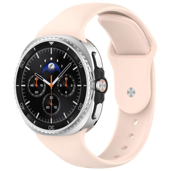 For Samsung Galaxy Watch8 / Watch8 Classic Reverse Buckle Silicone Watch Band(Pink)