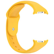 For Samsung Galaxy Watch8 / Watch8 Classic Reverse Buckle Silicone Watch Band(Yellow)