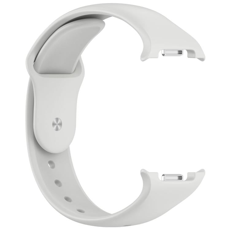 For Samsung Galaxy Watch8 / Watch8 Classic Reverse Buckle Silicone Watch Band(Light Gray)