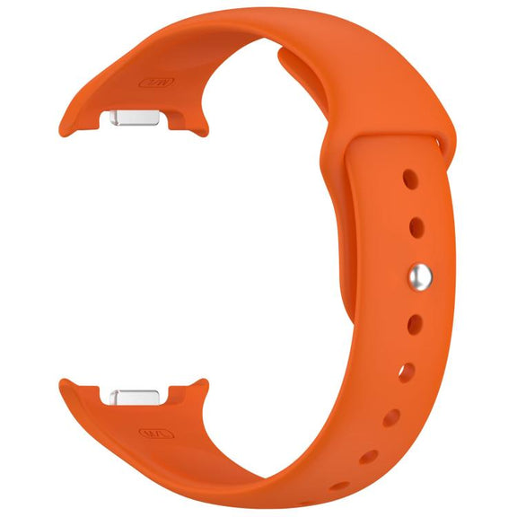 For Samsung Galaxy Watch8 / Watch8 Classic Reverse Buckle Silicone Watch Band(Orange)
