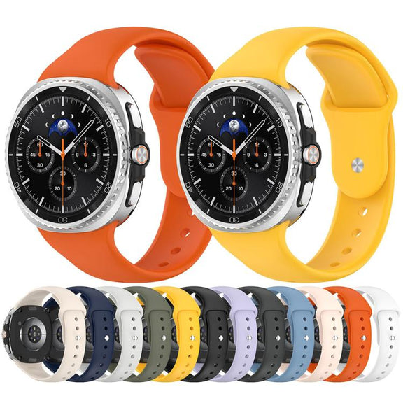 For Samsung Galaxy Watch8 / Watch8 Classic Reverse Buckle Silicone Watch Band(Purple)