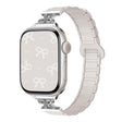 For Apple Watch 46mm / 49mm / 45mm / 44mm Bow Small Waist Magnetic Silicone Watch Band(Starlight) - free shipping - PMC TechLife - Order now!