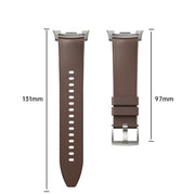 For Samsung Galaxy Watch8 / Watch8 Classic Metal Head Leather Skin Silicone Watch Band(Black)