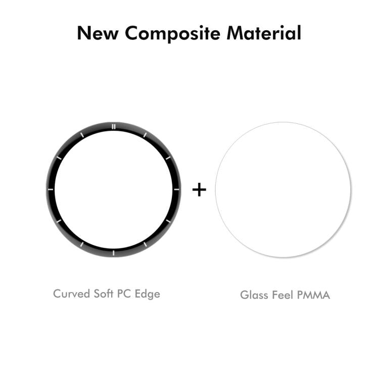 For OnePlus Watch 3 43mm 2pcs ENKAY 3D Full Coverage Soft PC Edge PMMA HD Screen Protector Film