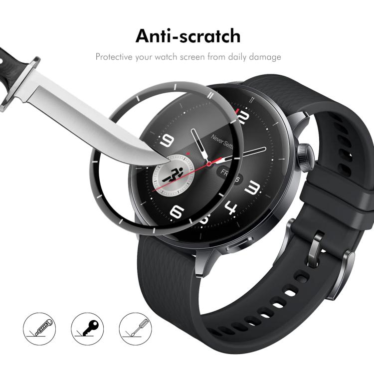 For OnePlus Watch 3 43mm 2pcs ENKAY 3D Full Coverage Soft PC Edge PMMA HD Screen Protector Film