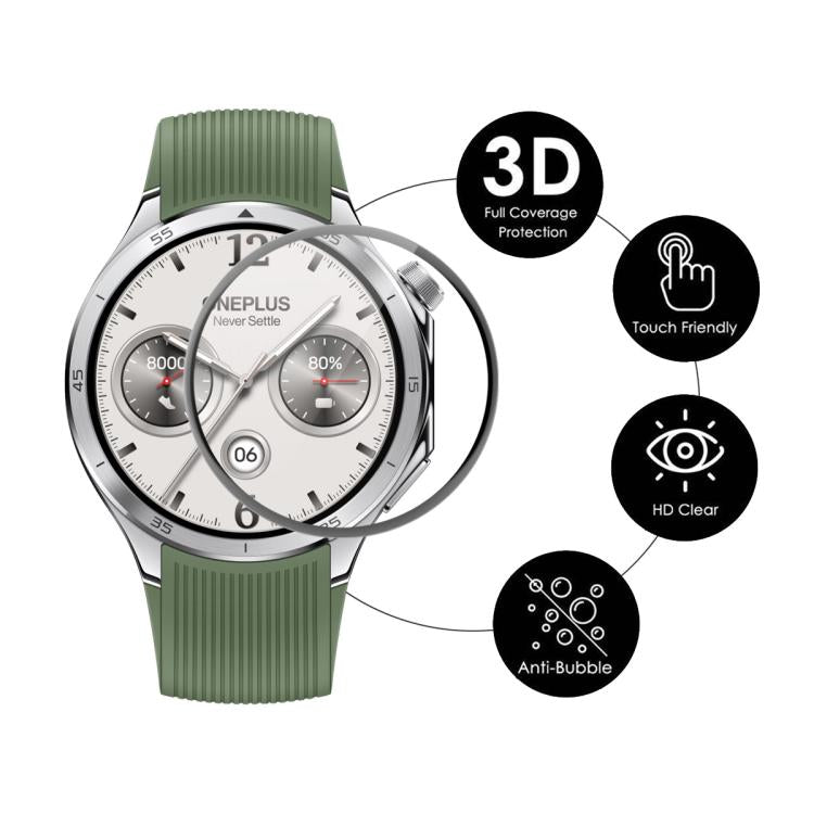 For OnePlus Watch 3 46mm 2pcs ENKAY 3D Full Coverage Soft PC Edge PMMA HD Screen Protector Film