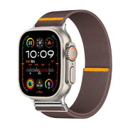 For Apple Watch 42mm / 41mm / 40mm / 38mm Adjustable Single Loop Elastic Nylon Watch Band(Smokey Purple)