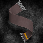 For Apple Watch 42mm / 41mm / 40mm / 38mm Adjustable Single Loop Elastic Nylon Watch Band(Smokey Purple)