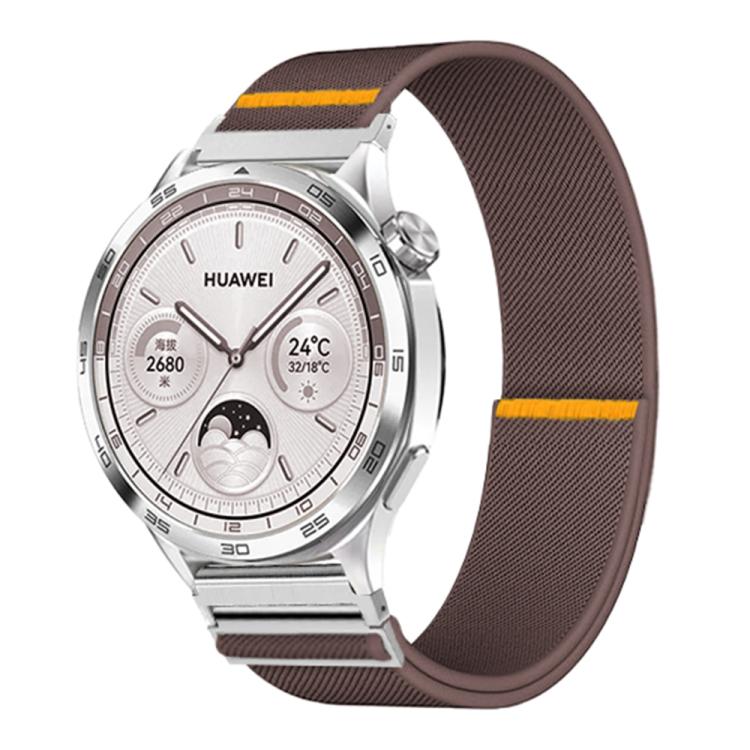18mm Adjustable Single Loop Elastic Nylon Watch Band(Smokey Purple)