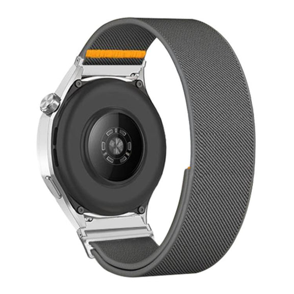 18mm Adjustable Single Loop Elastic Nylon Watch Band(Gray)