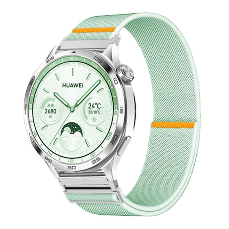 20mm Adjustable Single Loop Elastic Nylon Watch Band(Mint Green)