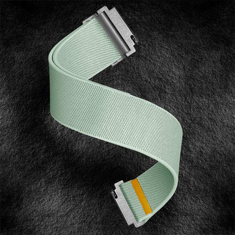 20mm Adjustable Single Loop Elastic Nylon Watch Band(Mint Green)