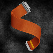20mm Adjustable Single Loop Elastic Nylon Watch Band(Orange)