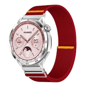 20mm Adjustable Single Loop Elastic Nylon Watch Band(Red)