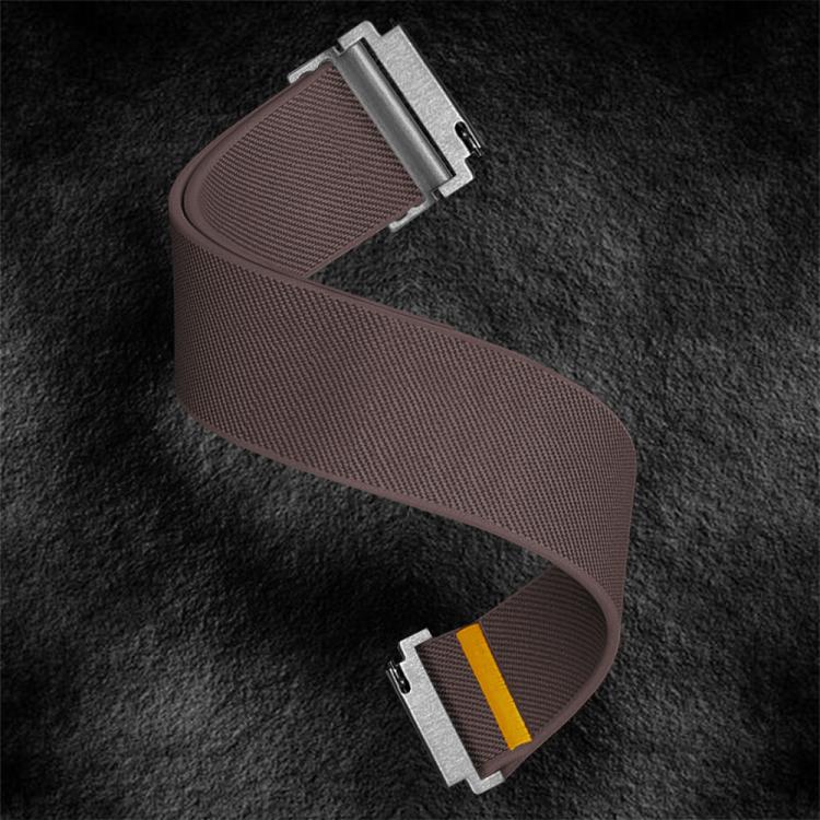 20mm Adjustable Single Loop Elastic Nylon Watch Band(Smokey Purple)
