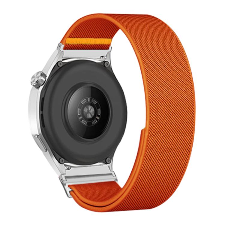 22mm Adjustable Single Loop Elastic Nylon Watch Band(Orange)