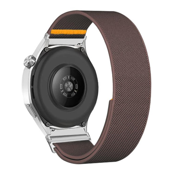 22mm Adjustable Single Loop Elastic Nylon Watch Band(Smokey Purple)