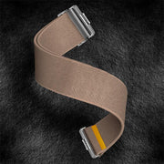 For Huawei Watch Fit3 / Fit4 / Fit4 Pro Adjustable Single Loop Elastic Nylon Watch Band(Milk Tea)