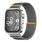 For Huawei Watch Fit3 / Fit4 / Fit4 Pro Adjustable Single Loop Elastic Nylon Watch Band(Gray)